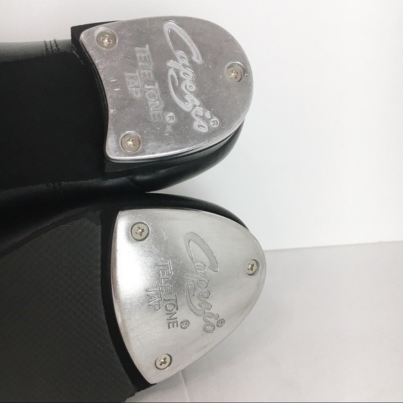 5W 5 WIDE Capezio Women's Fluid Black Lace‎ Up Tap Dance Shoes Style Model CG17 - Picture 10 of 13